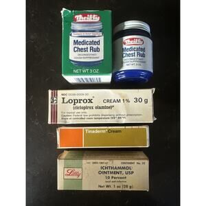 Vintage THRIFTY Chest Rub + Other Rubs and Creams 80’s 90’s For Movie Set NO USE